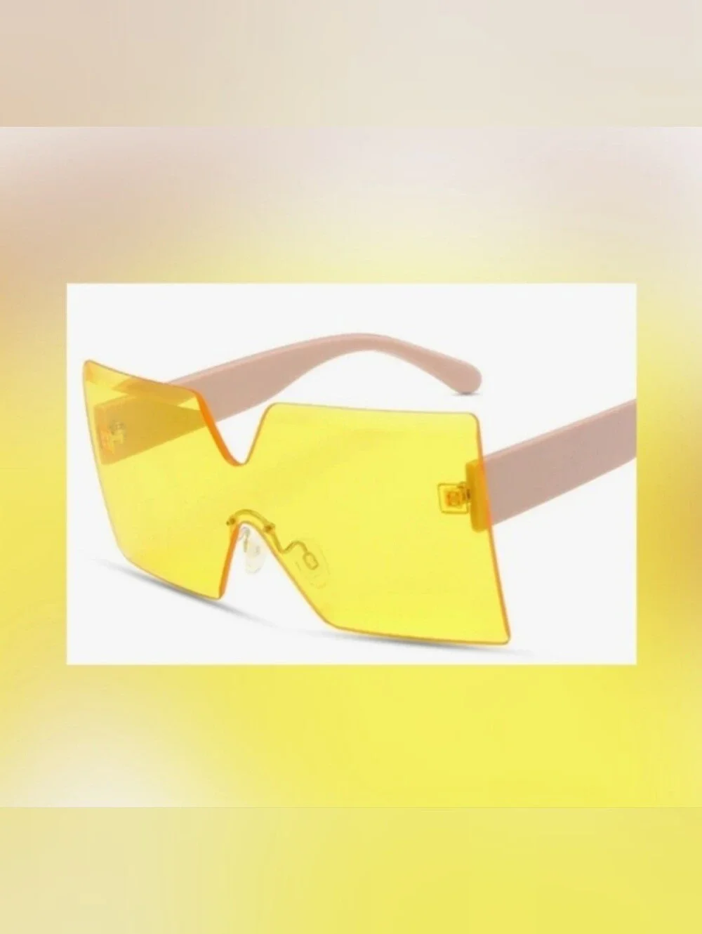 Futuristic Bold Visor Sunglasses